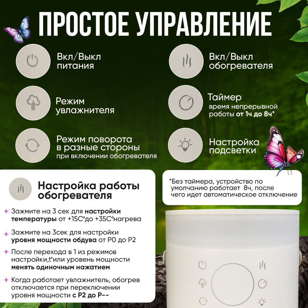 Тепловентилятор Modernico YH-N9 белый