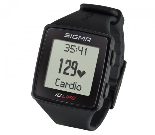 Фитнес-браслет с пульсометром Sigma ID Life черный