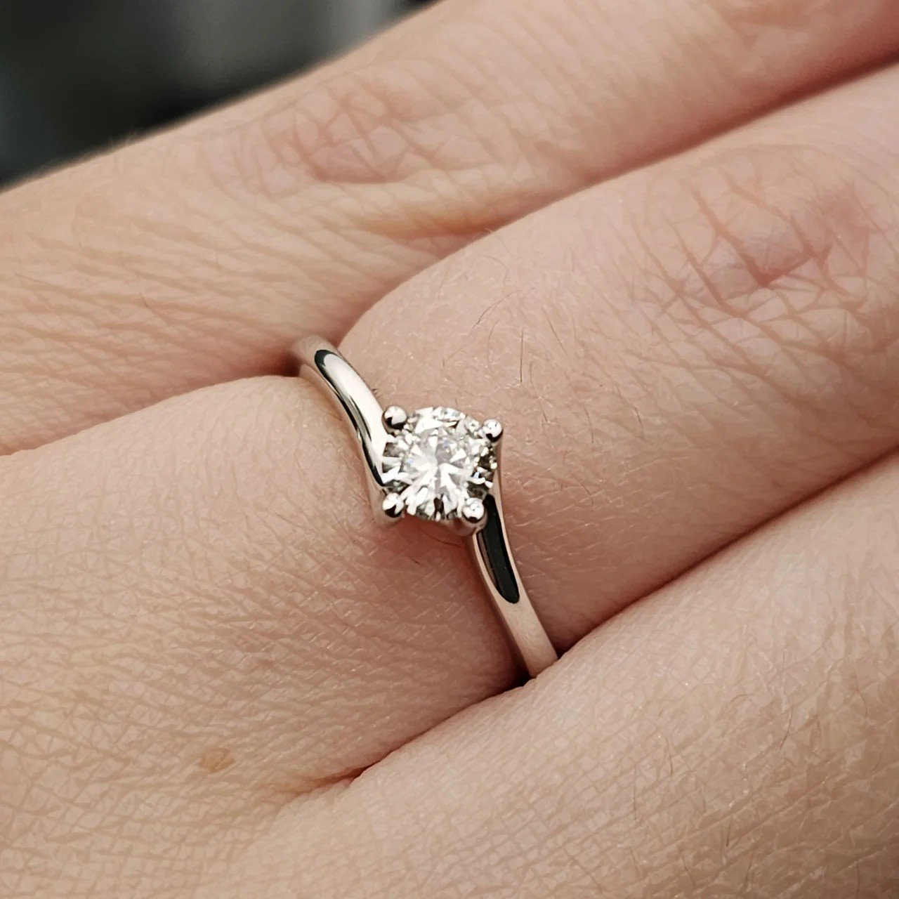 Кольцо Deimantas 108598058 16,5р 2,2гр 0,32ct. купить,NaN