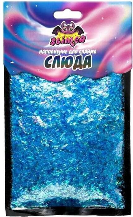 Наполнение для слайма Slimer Слюда голубая купить,NaN