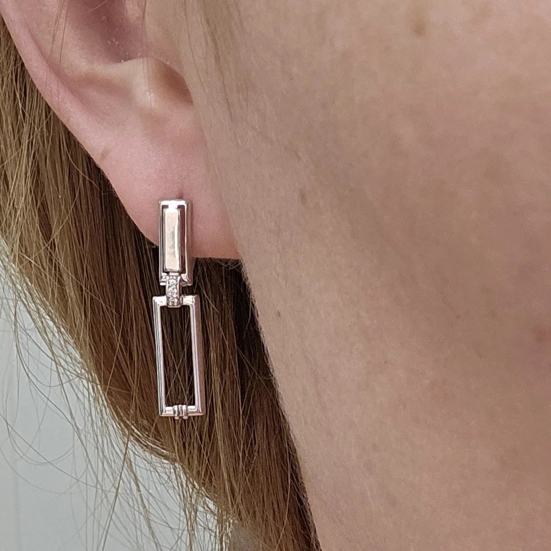 Серьги Deimantas 108563677 2,54гр 0,04ct. купить,NaN