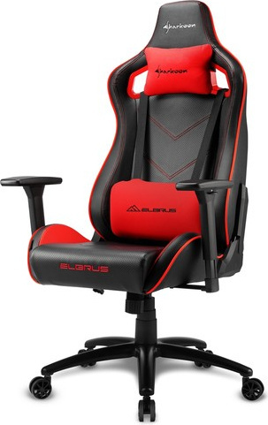 Кресло игровое Sharkoon Elbrus 2 черно-красное купить,NaN