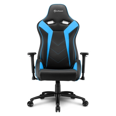 Кресло игровое Sharkoon Elbrus 3 черно-голубое