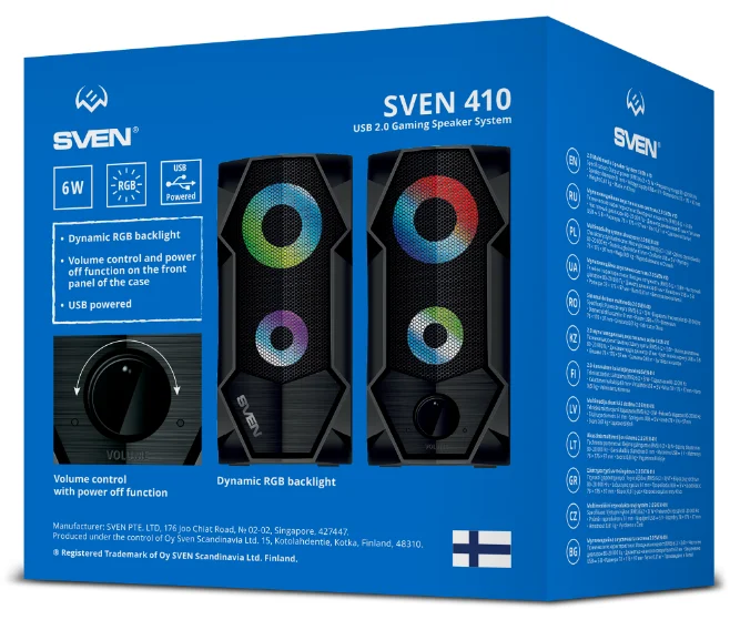Акустическая система Sven 410 Black - ForteMarket Акустическая система Sven 410 Black купить,0
