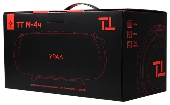 Портативная колонка УРАЛ ТТ М-4ч черный