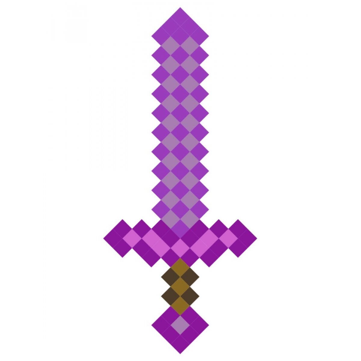 Меч Minecraft Зачарованный фиолетовый пиксельный 45см PC99839