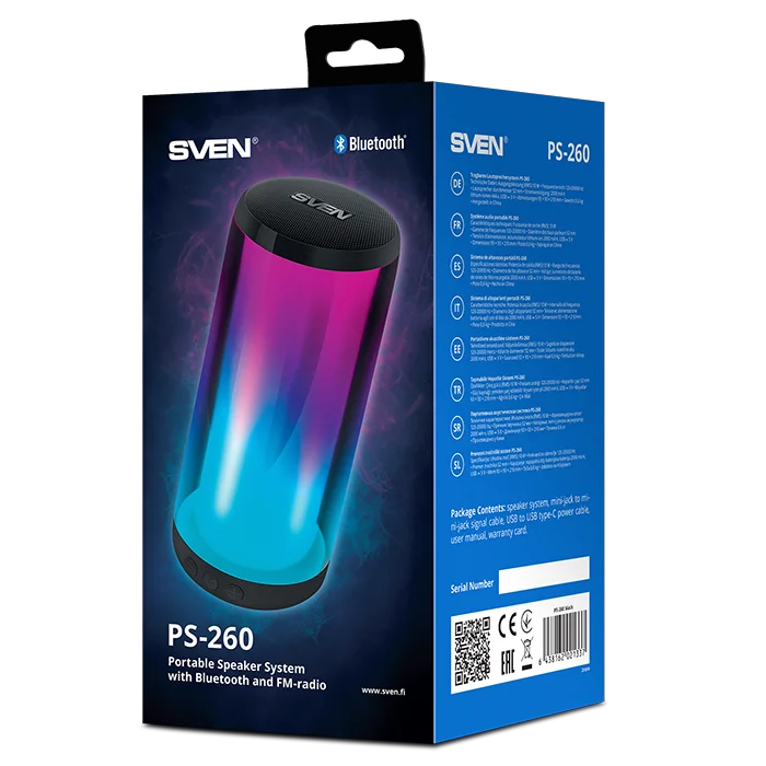 Акустическая система Sven PS-260 SV-021337 Black - ForteMarket Акустическая система Sven PS-260 SV-021337 Black купить,0
