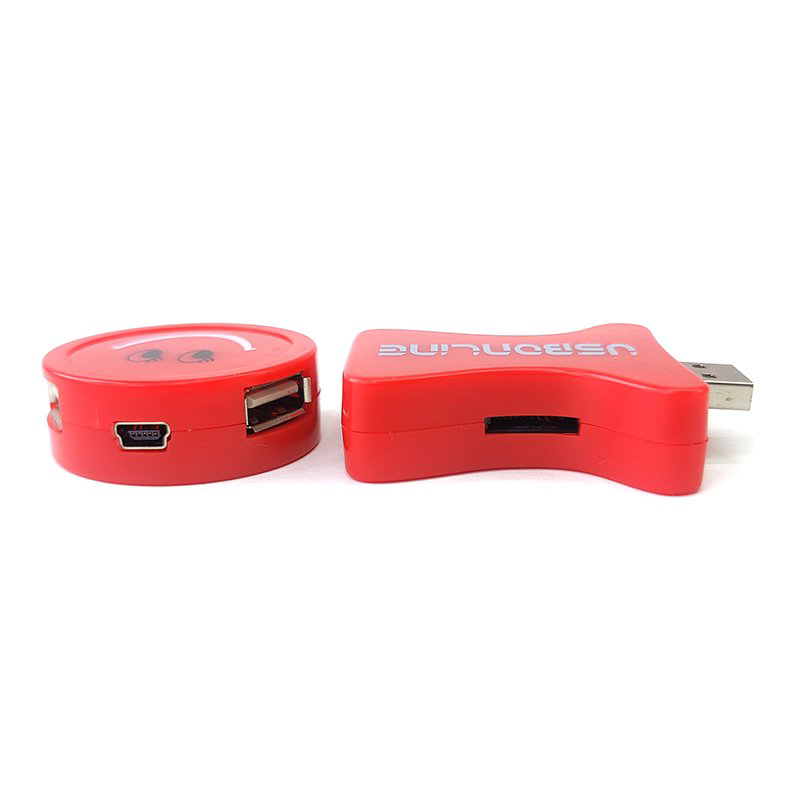 USB Hub +CR Usbonline PP0018 красный купить,1069
