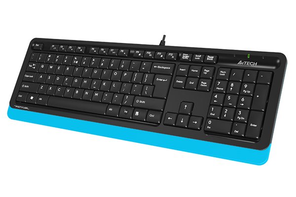 Клавиатура A4tech FK-10 Fstyler черно-синяя купить,0