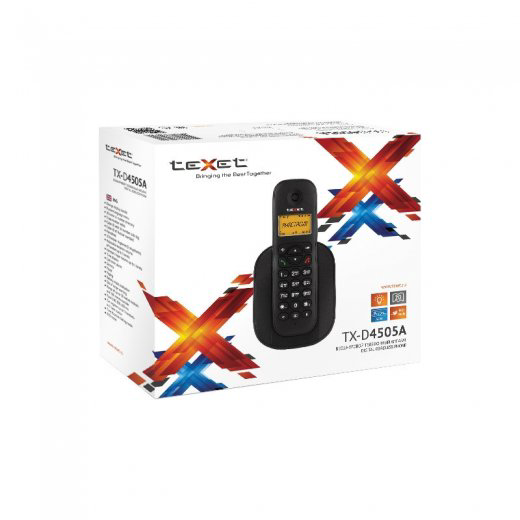 Радиотелефон Texet TX-D4505A черный купить,NaN