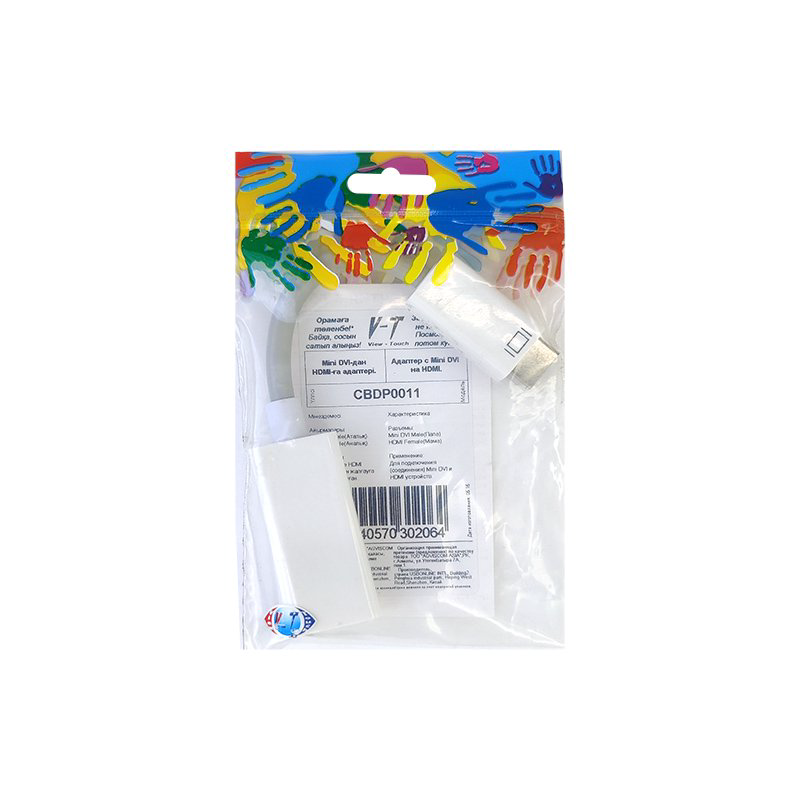 Переходник ViTi CBDP0011 Mini DVI-HDMI белый купить,3017