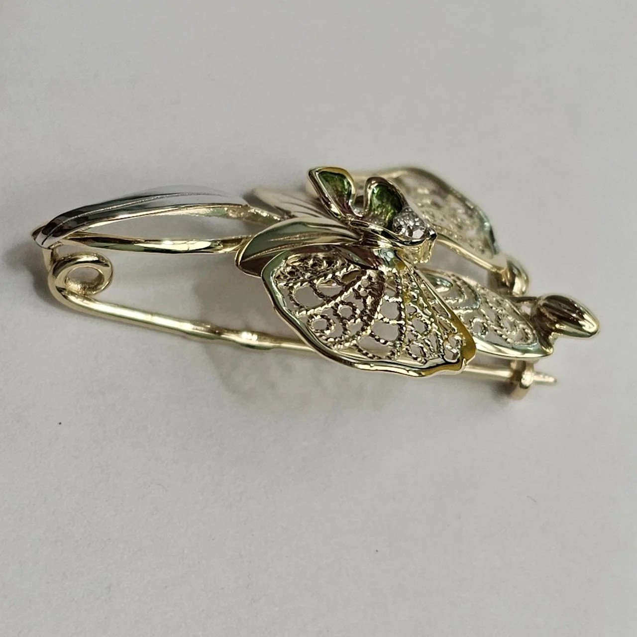 Брошь Deimantas 108563756 2,34гр 0,035ct. купить,NaN