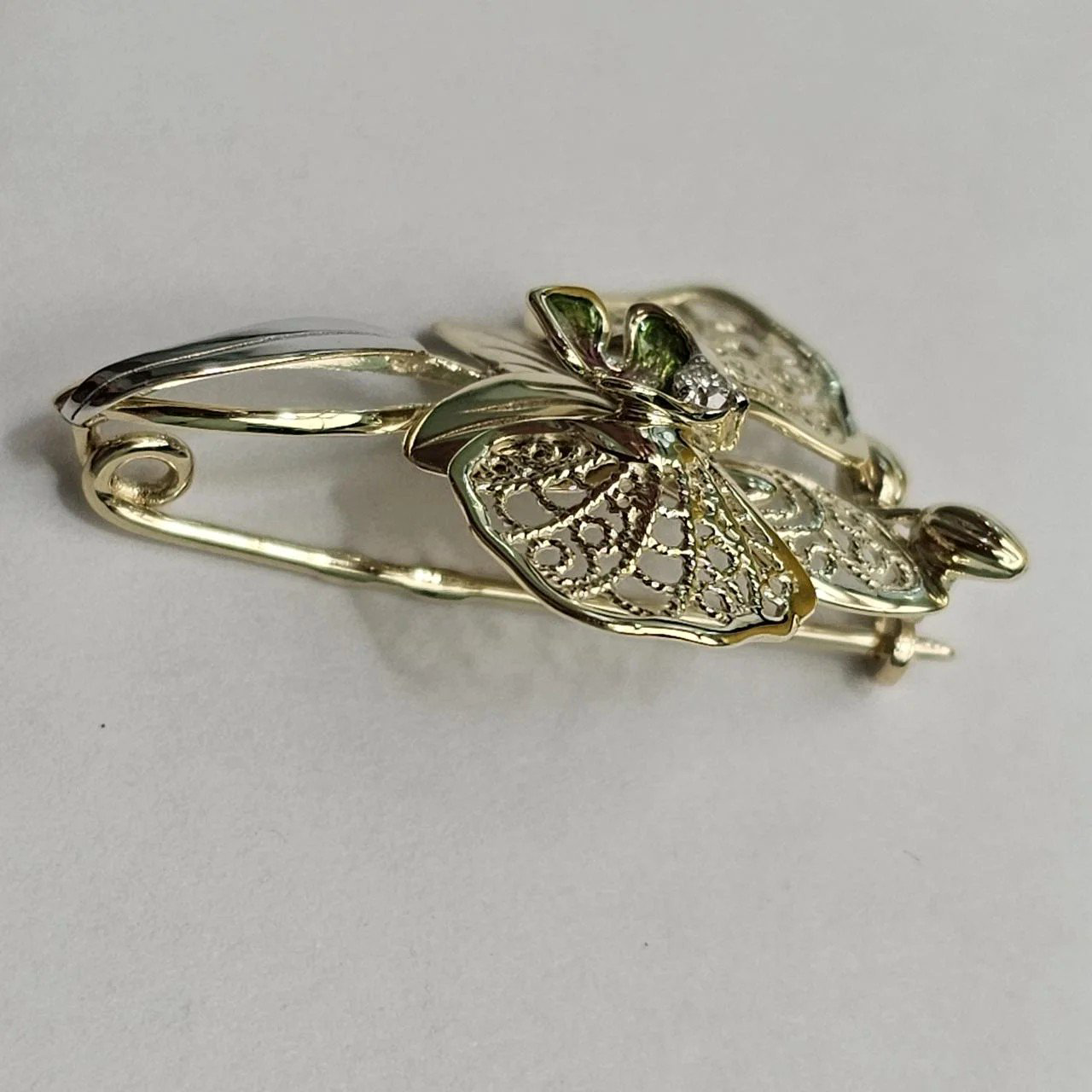 Брошь Deimantas 108563756 2,34гр 0,035ct. купить,NaN