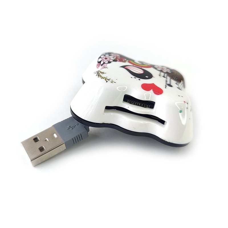 Картридер ViTi USB Card Reader Usbonline PP0021 белый купить,0