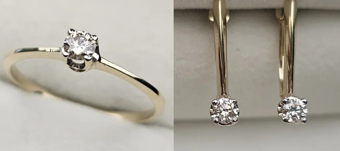Комплект Deimantas 108609449 15,5р 0,16ct 0,30ct. купить,NaN