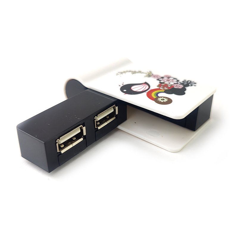 USB Hub 4 Ports Usbonline PP0071 черно-белый купить,1069