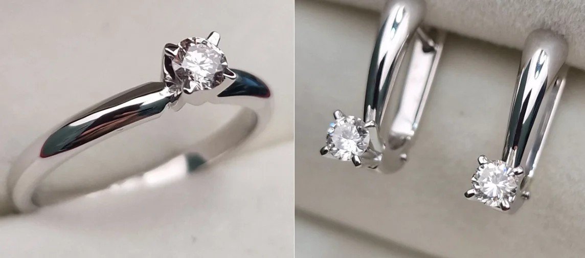 Комплект Deimantas 108610443 0,20ct 0,34ct. купить,NaN