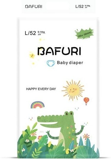 Подгузники BAFURI L, 52 шт купить,NaN