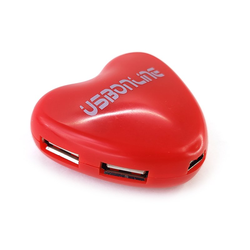 USB Hub 4 Ports Usbonline PP0032 красный - ForteMarket USB Hub 4 Ports Usbonline PP0032 красный купить,0