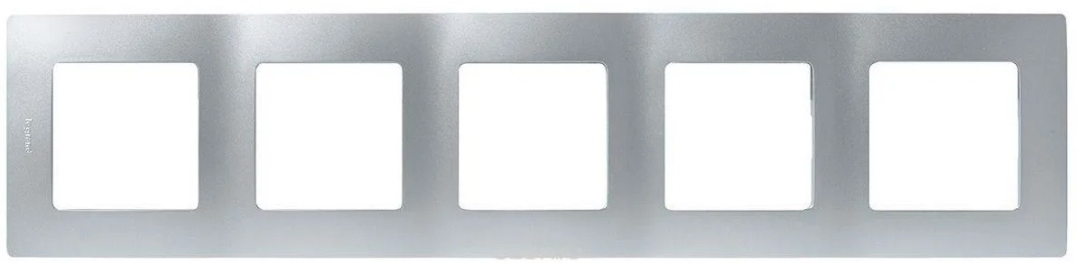 Рамка Legrand Etika 672555 серебристая купить,NaN