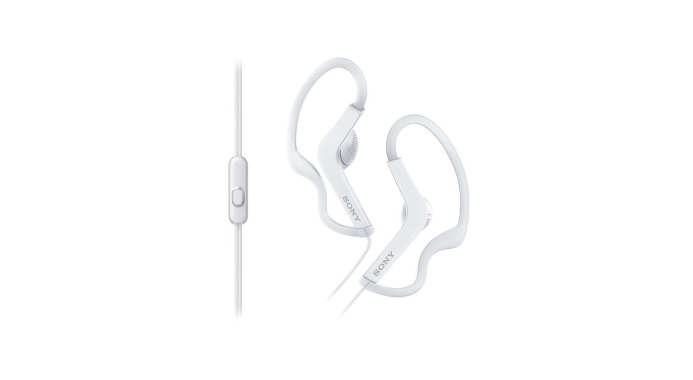Наушники  Sony MDR-AS210 белые купить,NaN