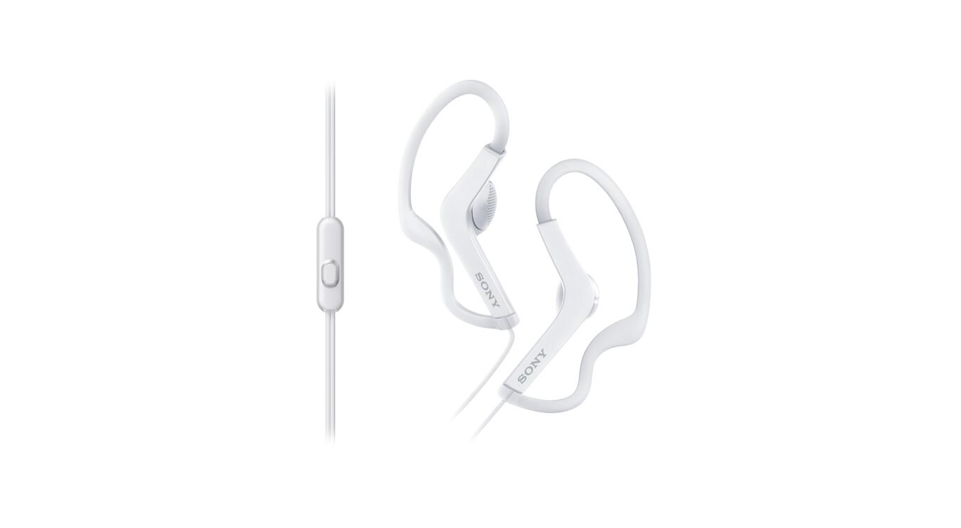 Наушники  Sony MDR-AS210 белые купить,NaN