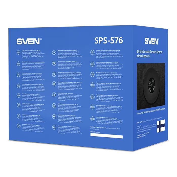 Акустическая система Sven SPS-576 Black - ForteMarket Акустическая система Sven SPS-576 Black купить,0