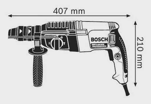 Перфоратор Bosch GBH 2-26 DFR 0611254768 