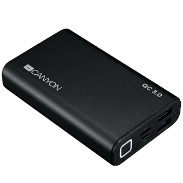 Power Bank Canyon CND-TPBQC10B 10000mAh чёрный