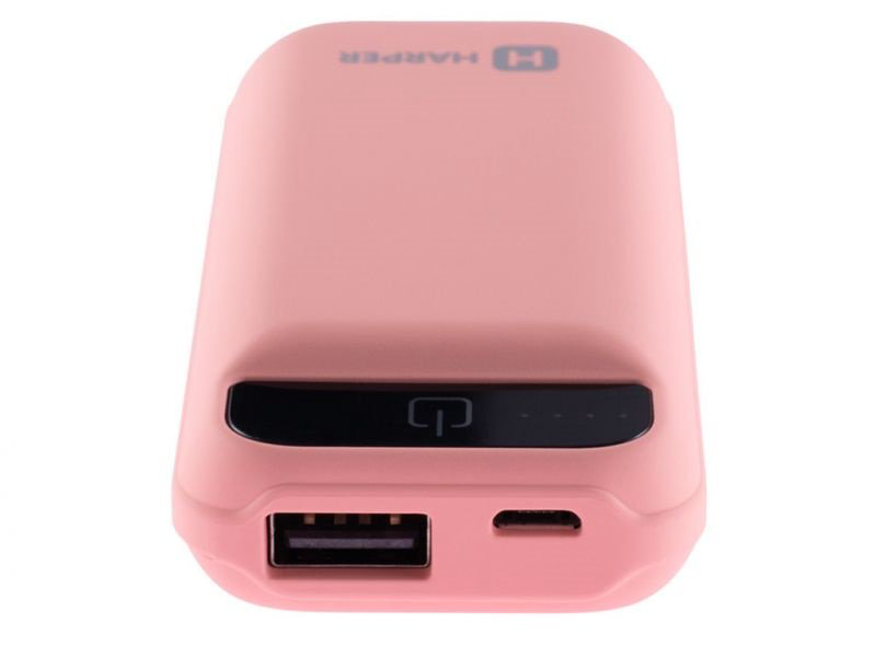 Power Bank Harper PB-2605 5000mAh коралловый купить,NaN