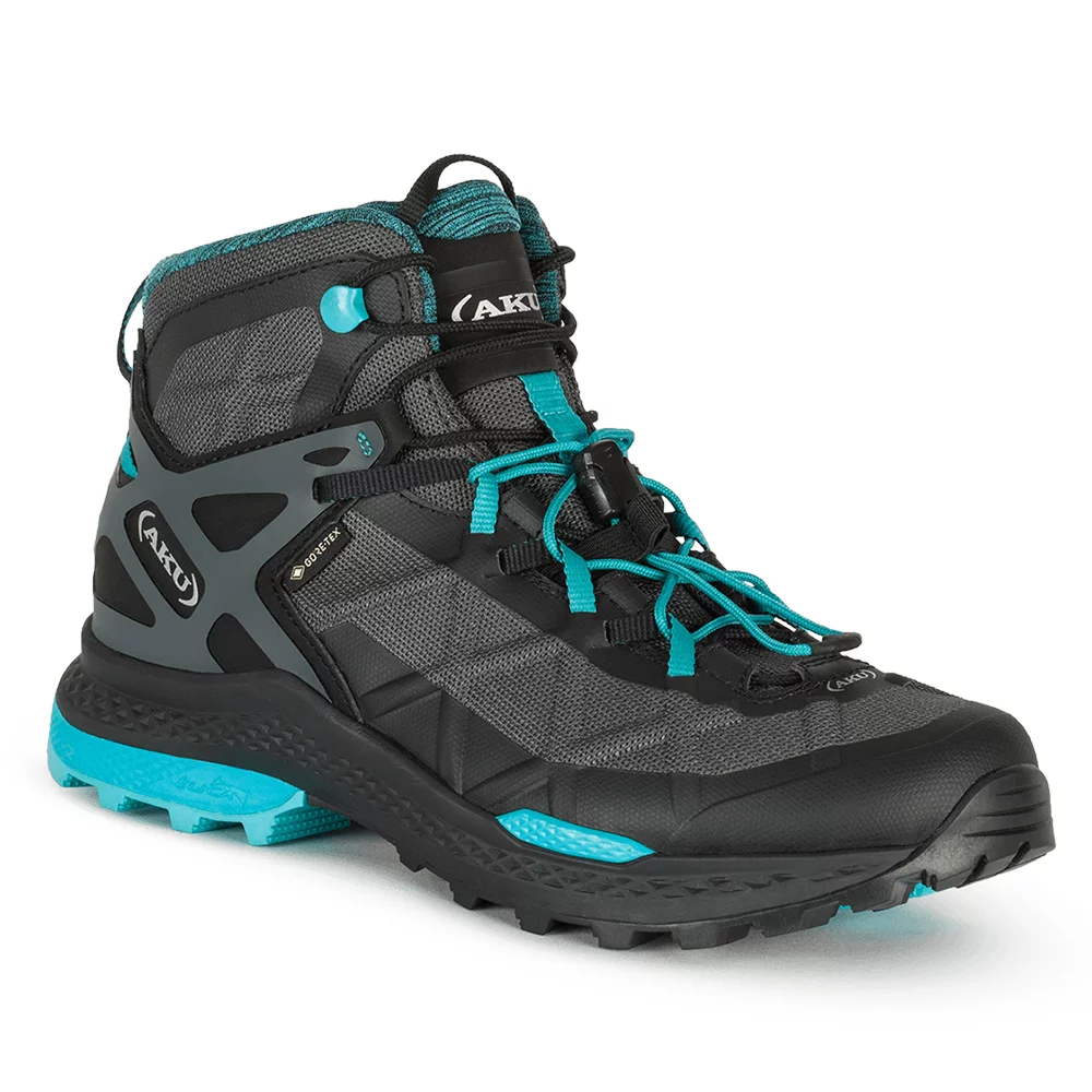 Кроссовки Aku Rocket Mid Gtx 711-253 grey-turquoise 37.5