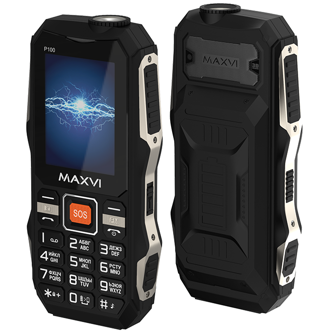 Мобильный телефон Maxvi P100 Black