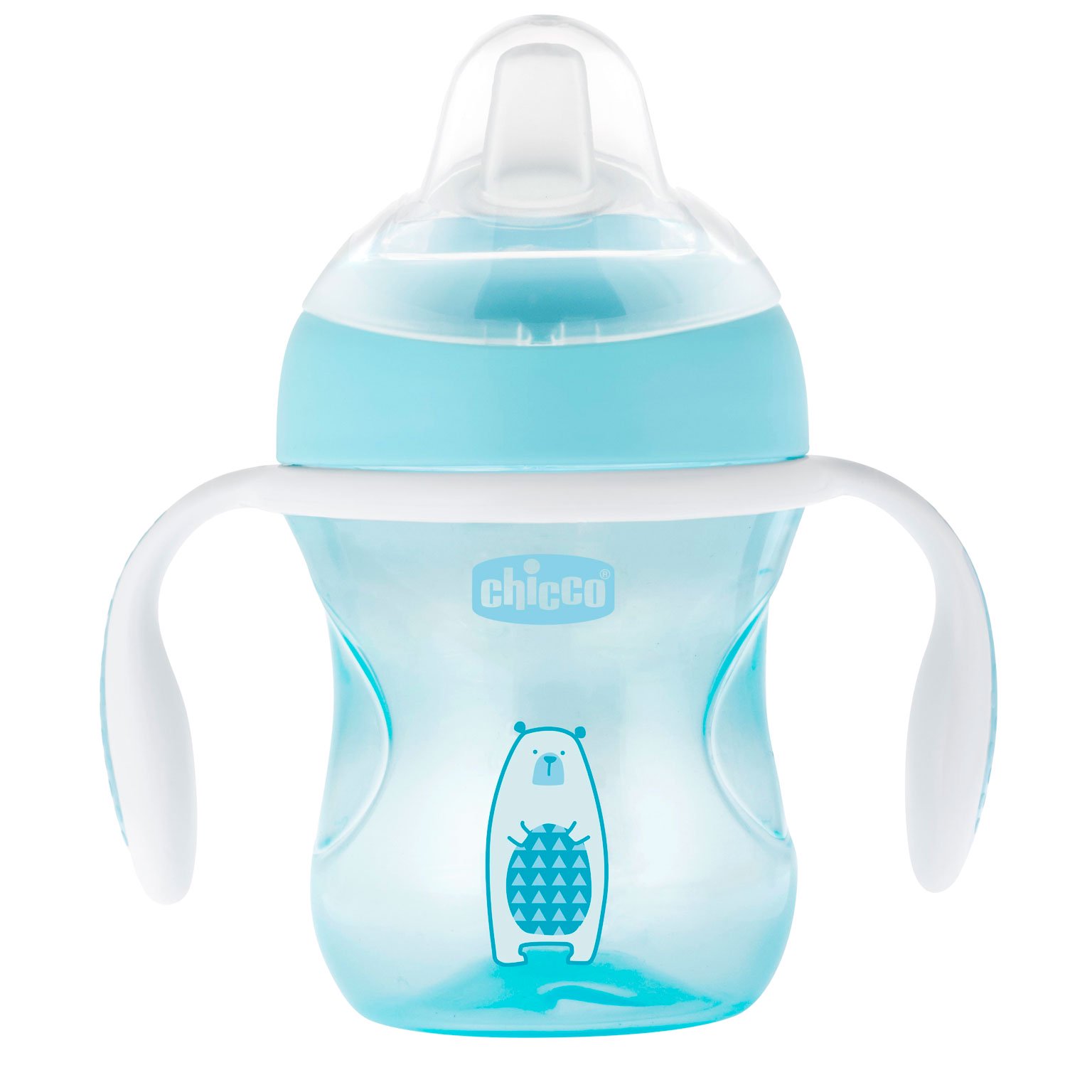 Поильник Chicco Transition Cup 4M+ Boy голубой