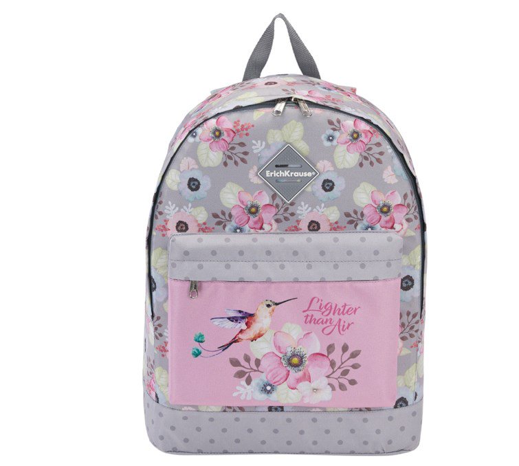 Рюкзак ErichKrause EasyLine 17 L Colibri 40х29х13см серый купить,NaN