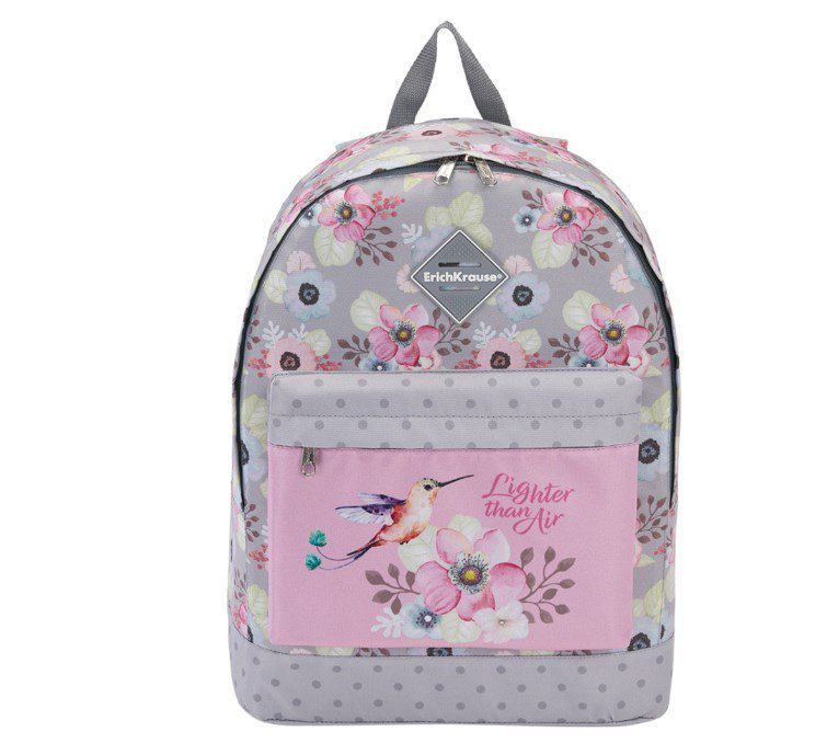 Рюкзак ErichKrause EasyLine 17 L Colibri 40х29х13см серый купить,NaN