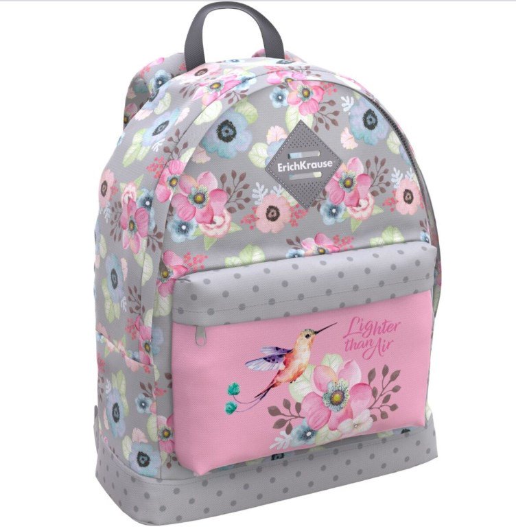 Рюкзак ErichKrause EasyLine 17 L Colibri 40х29х13см серый купить,NaN