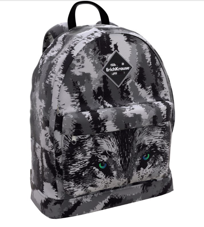 Рюкзак Erich Krause EasyLine 17L Wolf черный купить,NaN