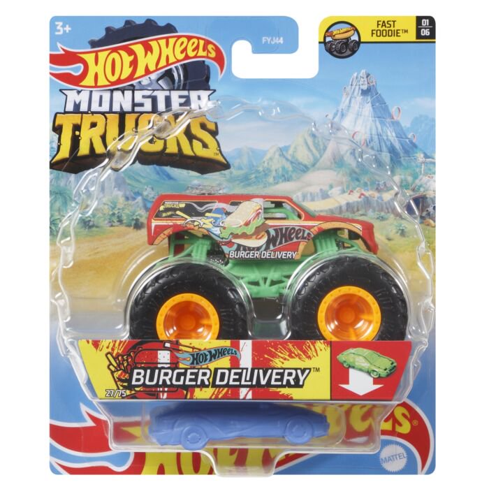 Машинка Hot Wheels Monster Trucks 1:64 Burger Delivery FYJ44/GTH77 купить,NaN