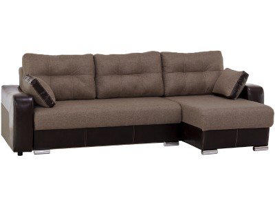 Диван угловой АСМ М/М ПФ Соната5 Grand 07 Ecotex213 коричневый купить,NaN