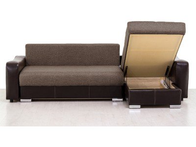 Диван угловой АСМ М/М ПФ Соната5 Grand 07 Ecotex213 коричневый купить,NaN
