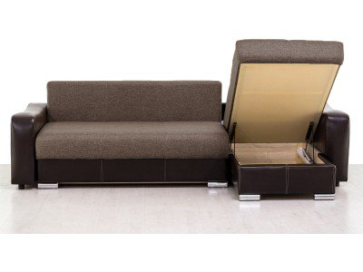 Диван угловой АСМ М/М ПФ Соната5 Grand 07 Ecotex213 коричневый купить,NaN
