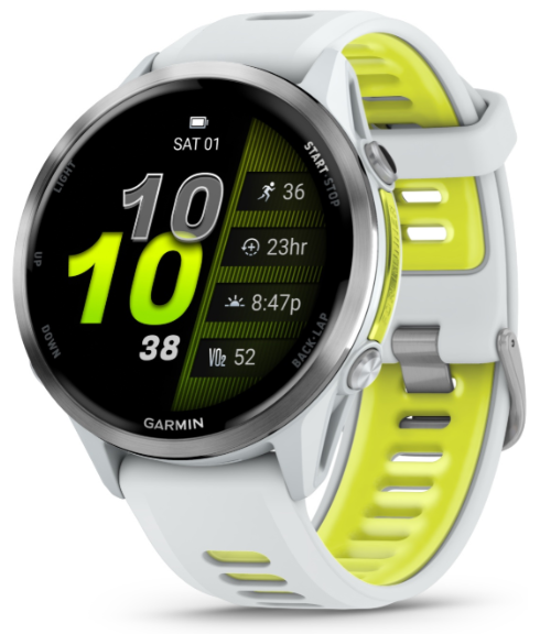 Смарт-часы Garmin Forerunner 970 47 мм белый-зеленый купить,460546