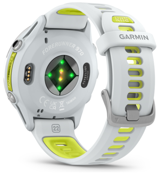 Смарт-часы Garmin Forerunner 970 47 мм белый-зеленый купить,460546