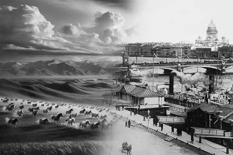 Степь и Петербург