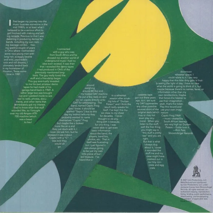 Back cover — CEPTIC FROG — Ceptic Frog