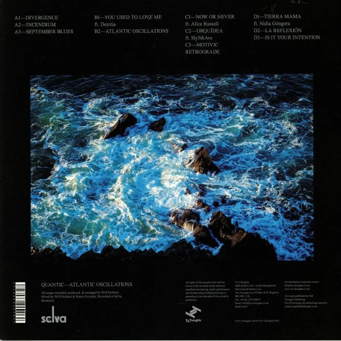Обратная сторона обложки — QUANTIC — Atlantic Oscillations