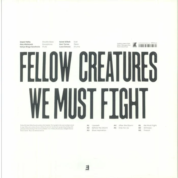 Обратная сторона обложки — Jasper HOIBY — Fellow Creatures: We Must Fight
