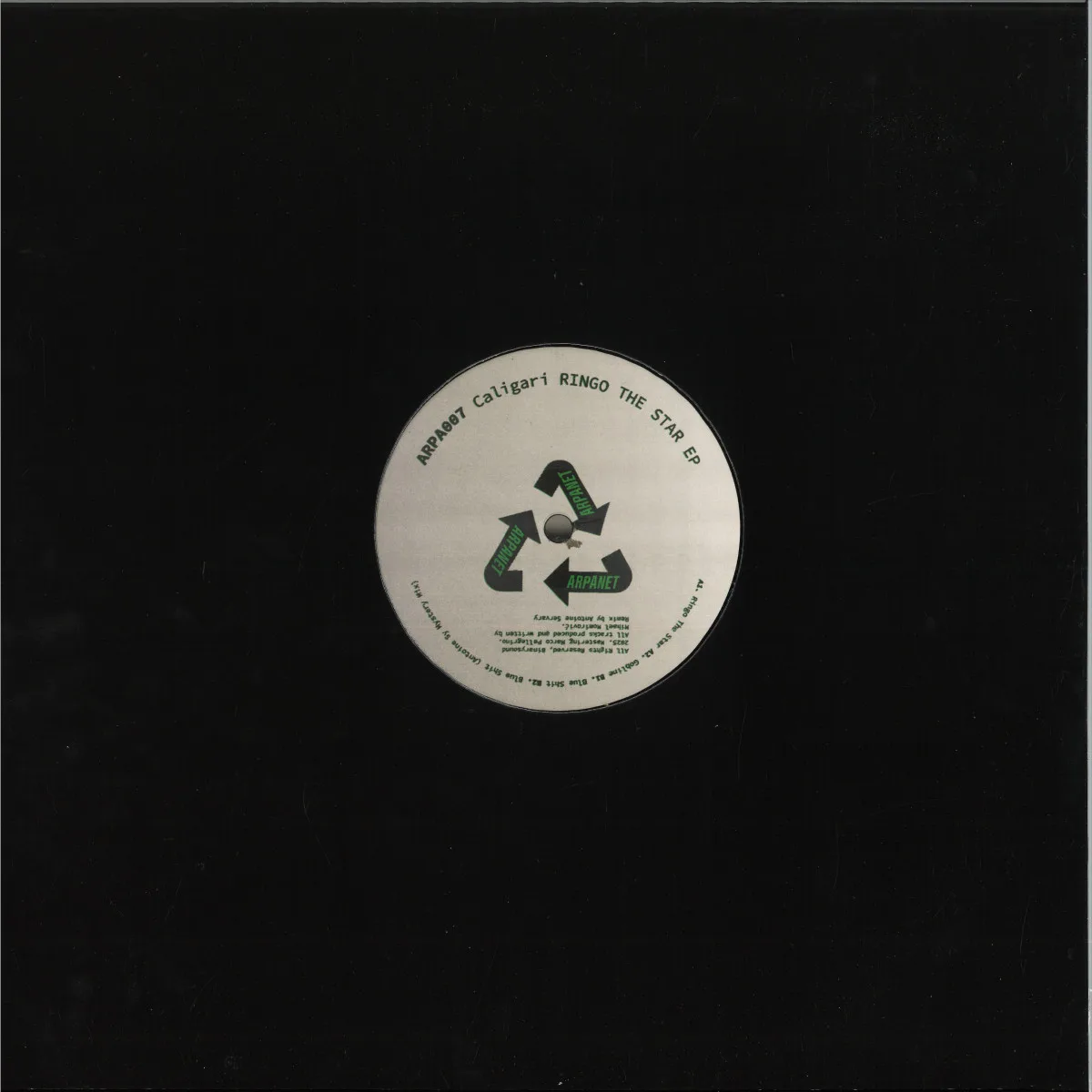Back cover — Caligari — Ringo The Star EP