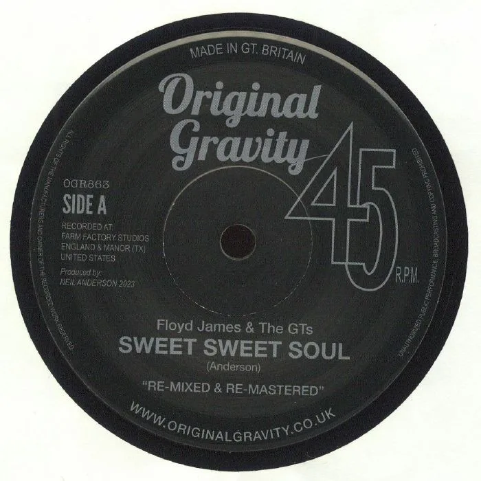 Front cover — Floyd JAMES & THE GT's — Sweet Sweet Soul