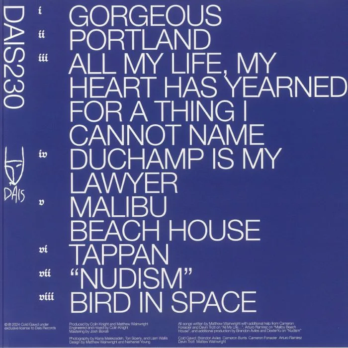 Back cover — COLD GAWD — I'll Drown From This Earth